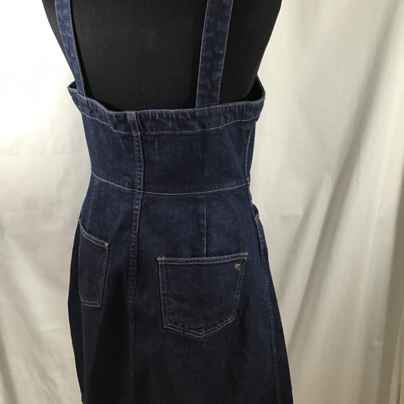 Madewell Denim Jumper Dress  Button Down Oveall - Picture 4 of 8